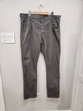 AG Adriano Goldschmied Everett Slim Straight Pants Mens 38x34 5 Pocket